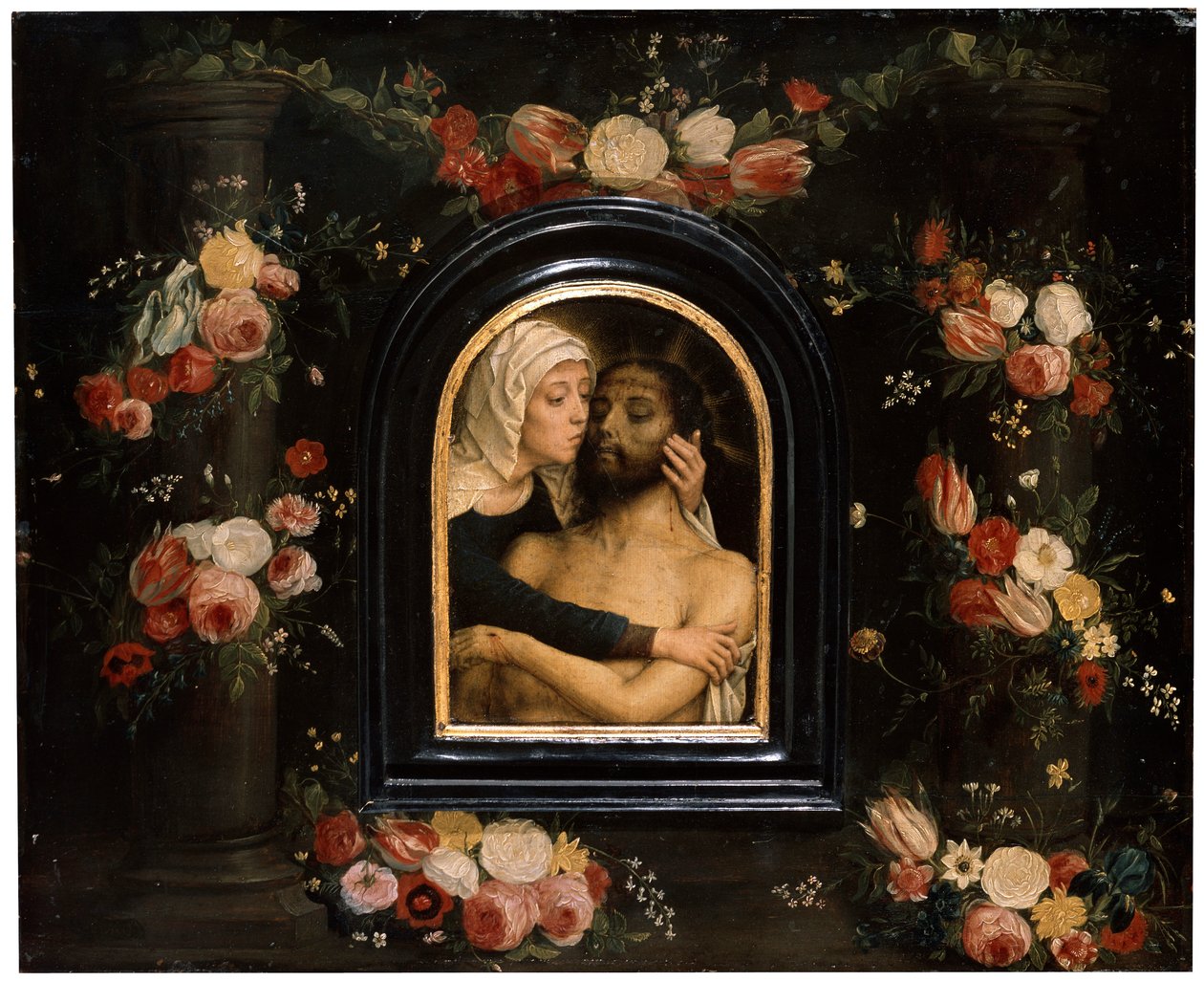 A Lamentação sobre o Cristo Morto, final do século XV ou início do século XVI de Gerard David