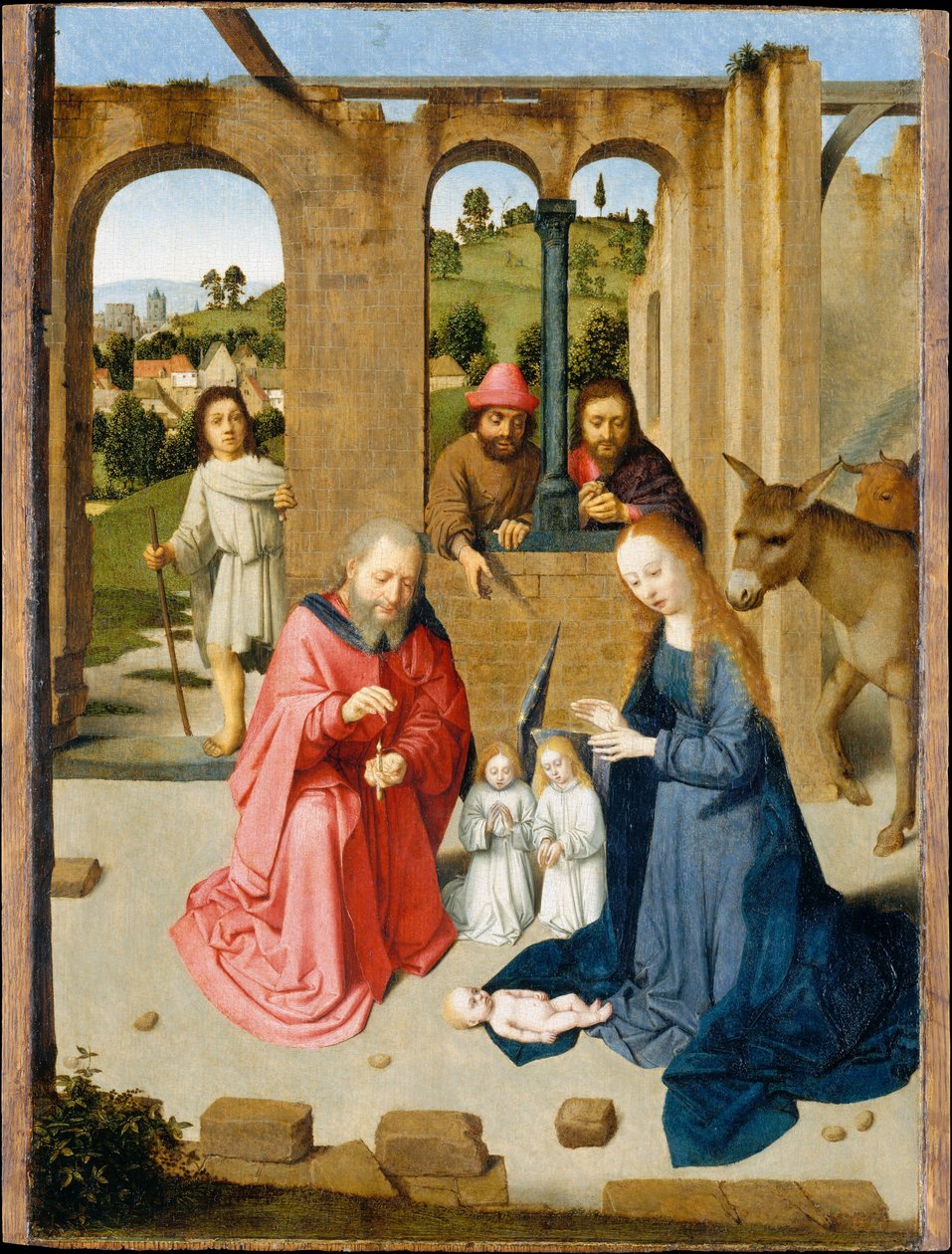 A Natividade, início dos anos 1480. de Gerard David