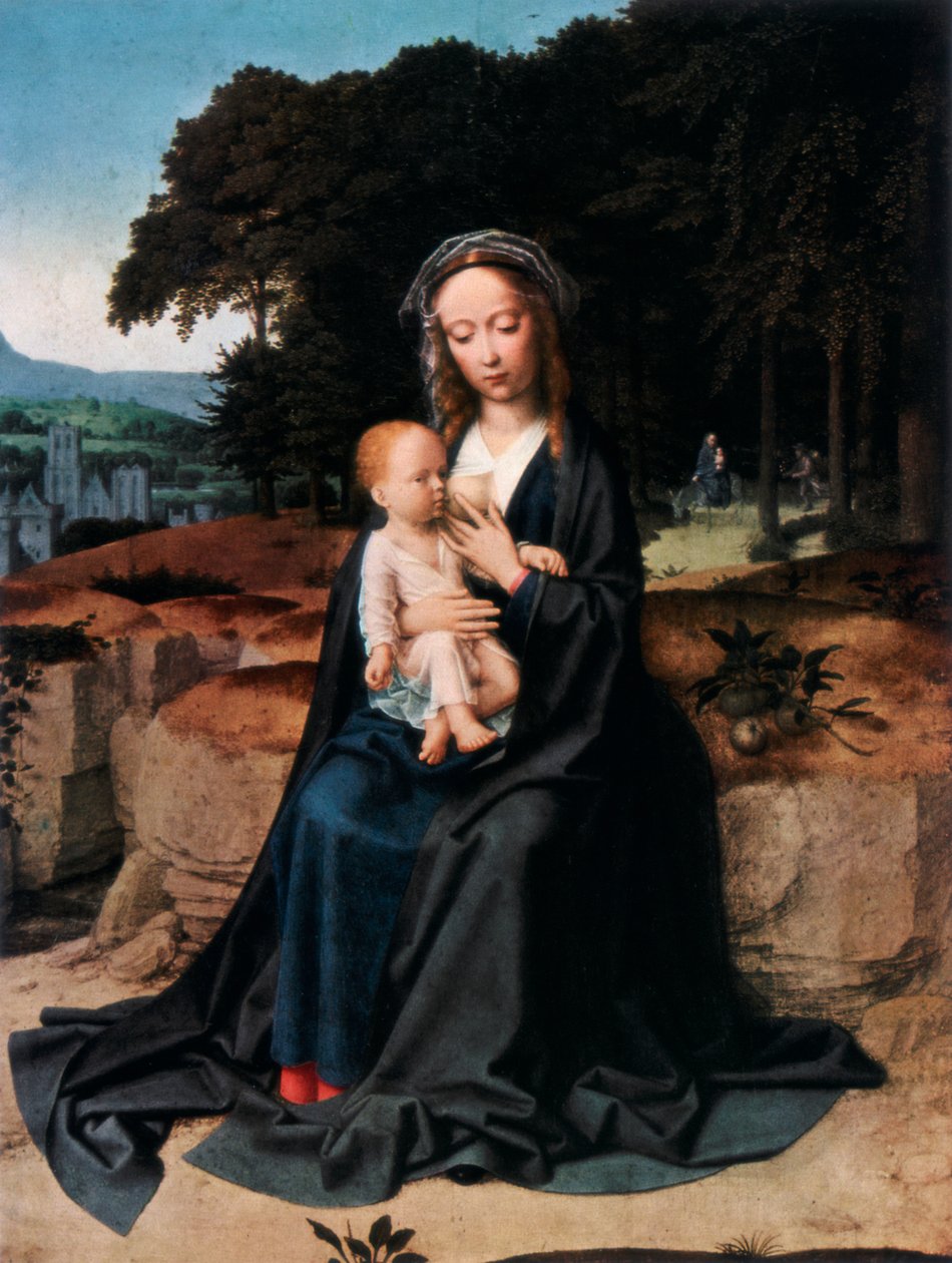 O resto da fuga para o Egito, c1512-1515 1927 de Gerard David