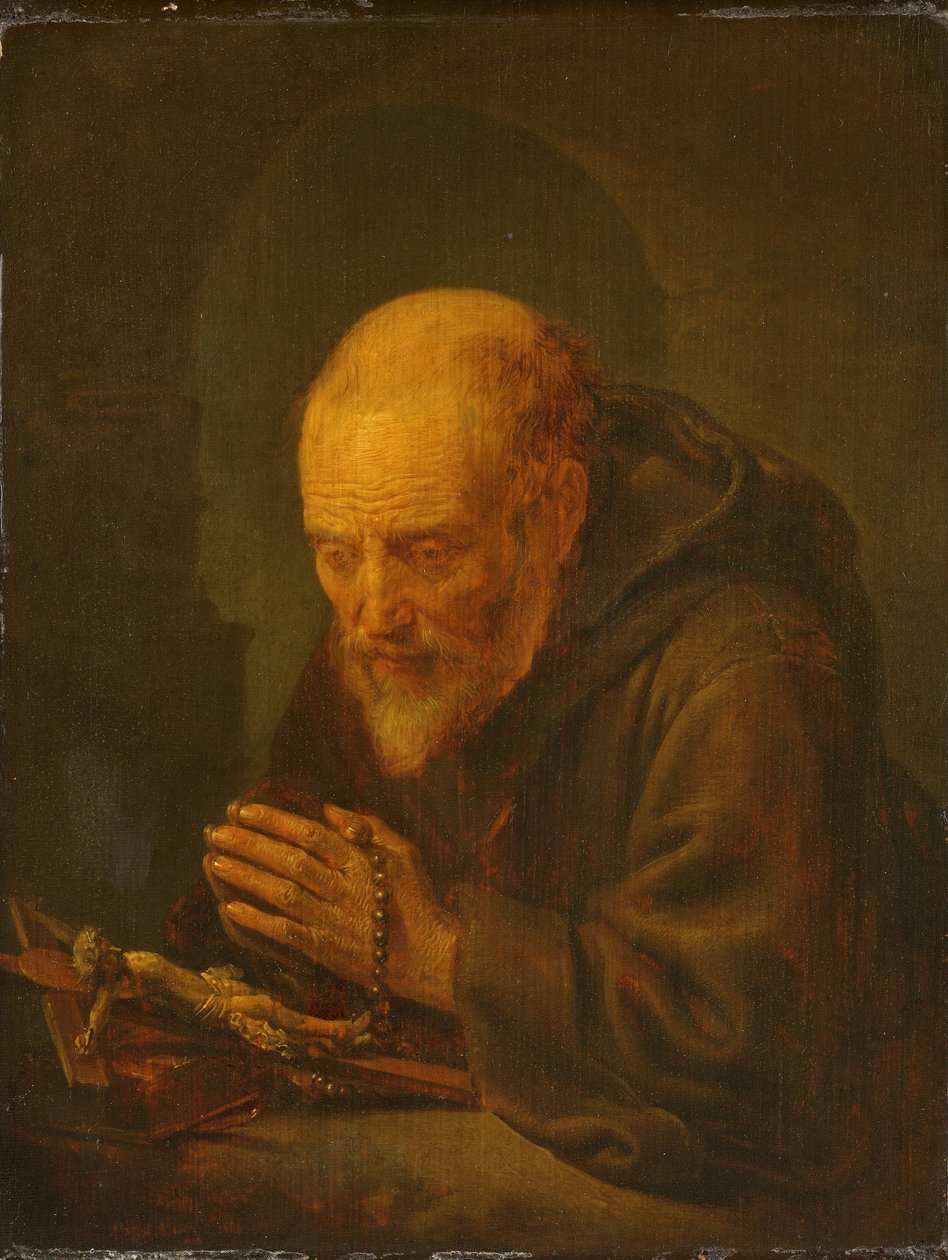 Uma Oração de Eremitina de Gerrit Dou