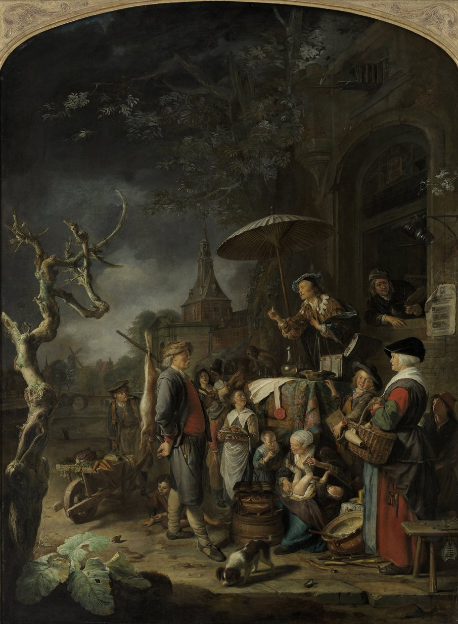 O charlatão, 1652 de Gerrit Dou
