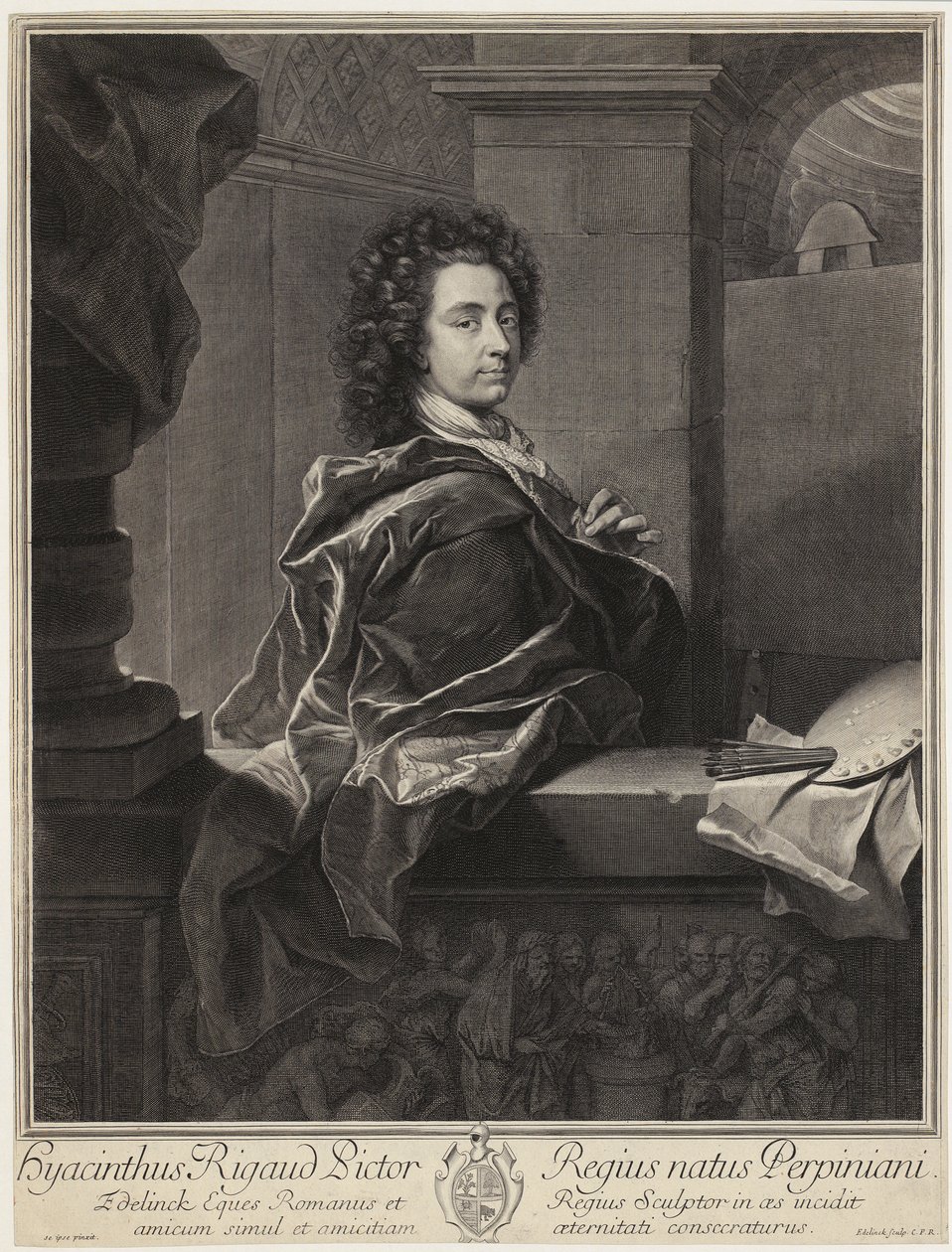 Retrato de Ticiano de Gérard Edelinck