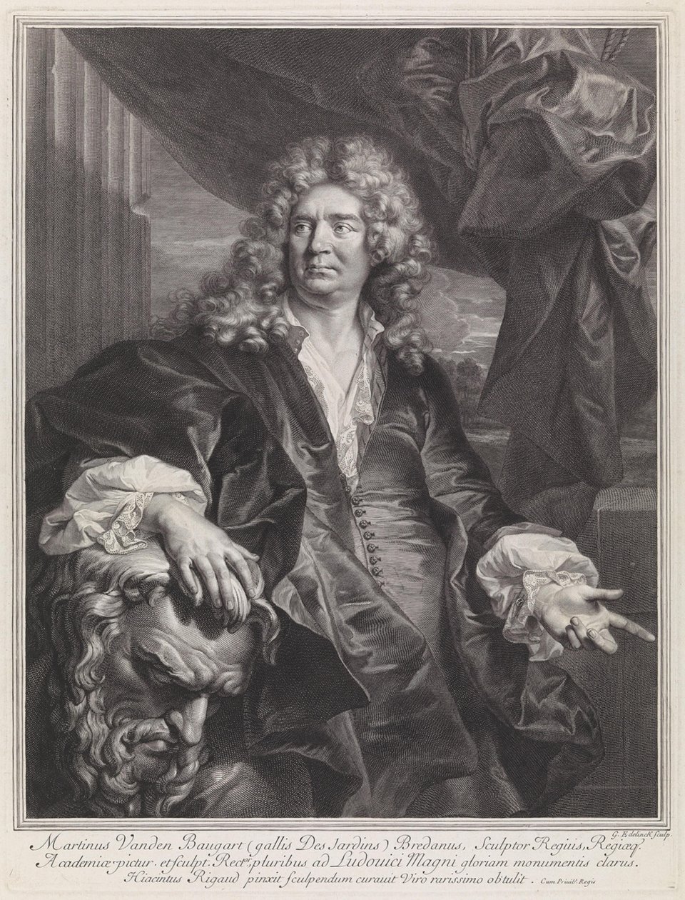 Retrato de Martinus van den Baugart de Gérard Edelinck