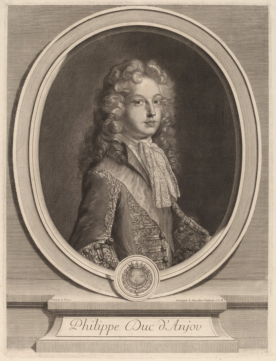 Philippe, Duque de Anjou de Gerard Edelinck after François de Troy