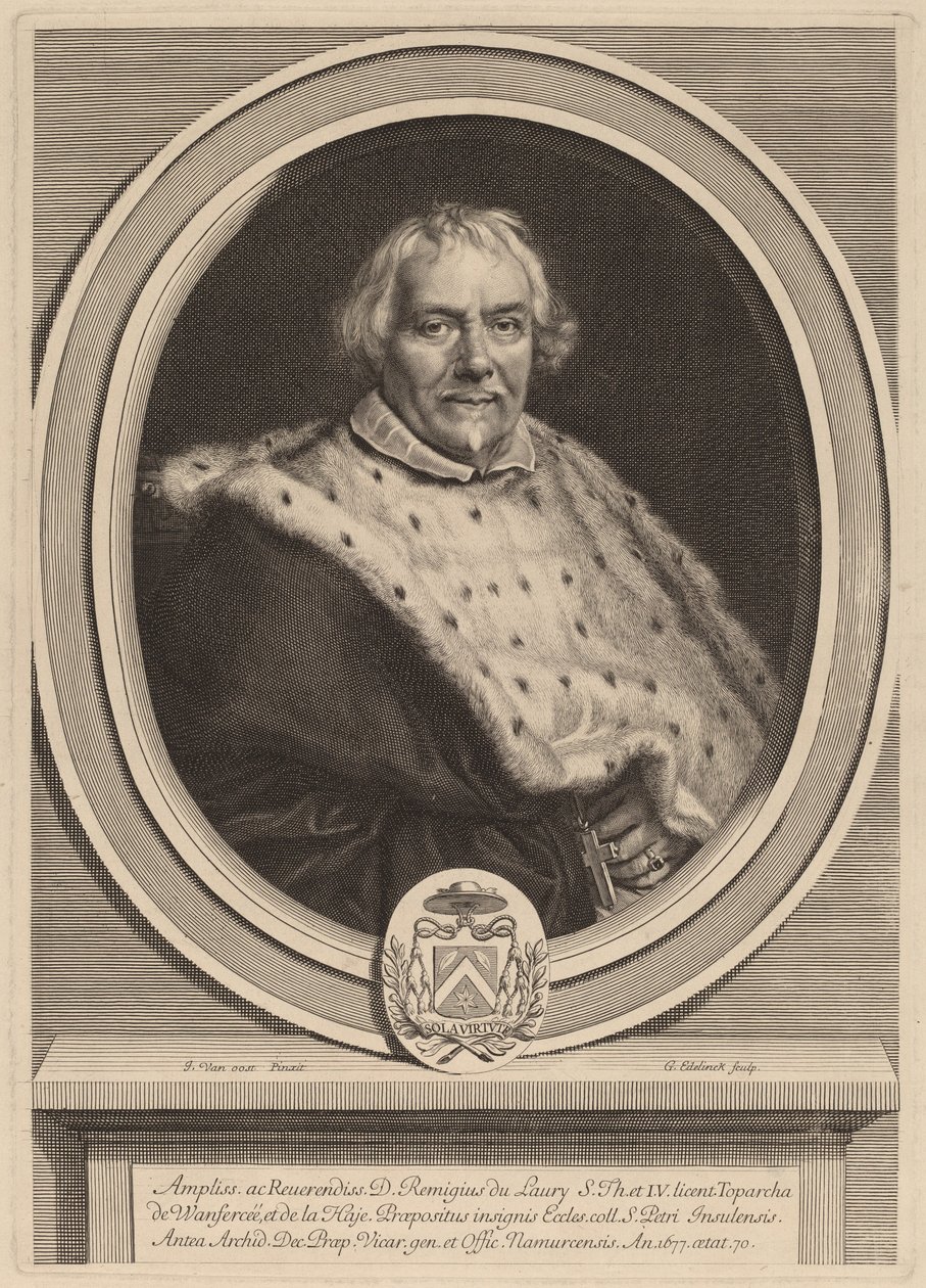 Remi Du Laura de Gerard Edelinck after Jacob van Oost II