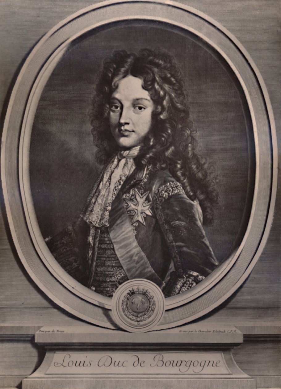 Luís, Duque da Borgonha, Delfim da França e pai do rei Luís XV, c1700 1894 de Gerard Edelnick