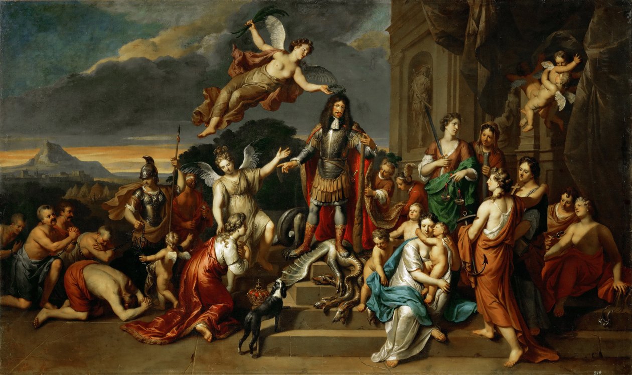 Alegoria sobre o reinado do imperador Leopoldo I, ca 1672 de Gerard Hoet