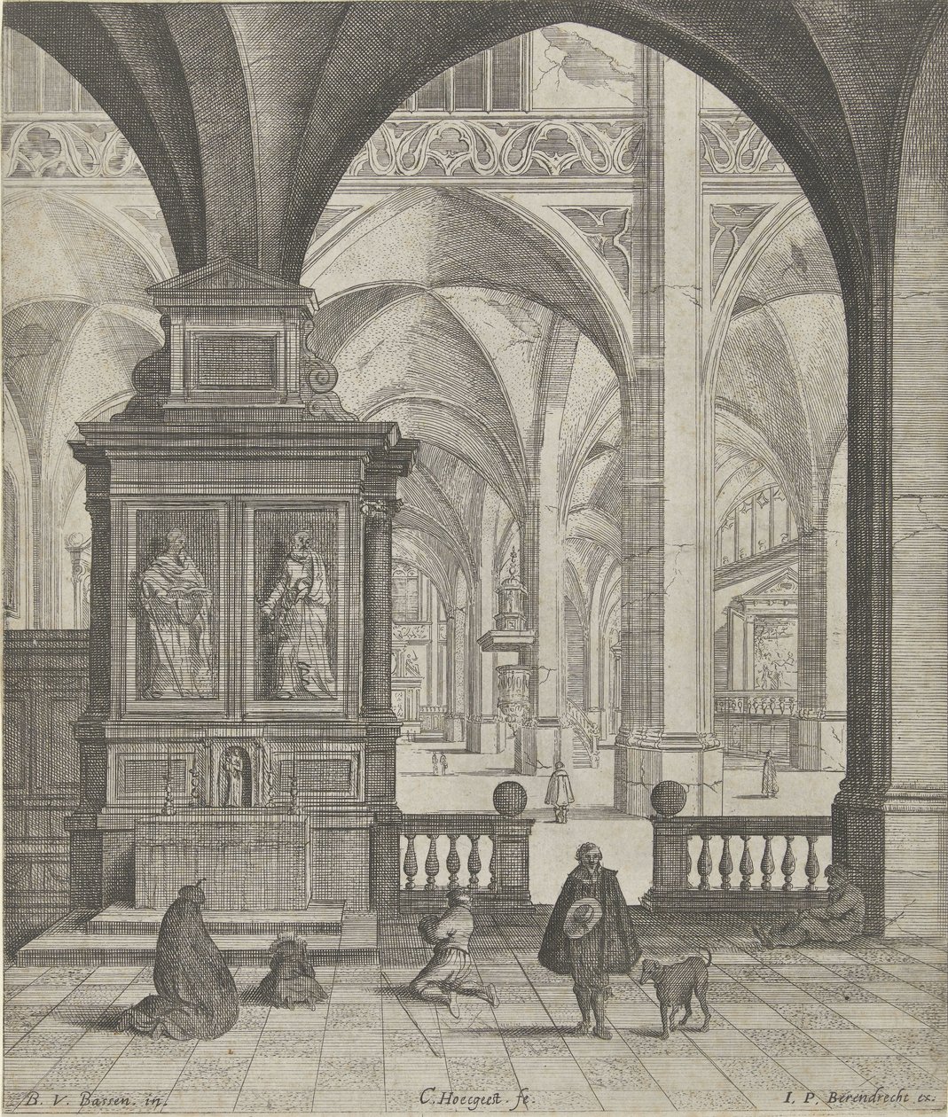 Interior da igreja de Gerard Houckgeest