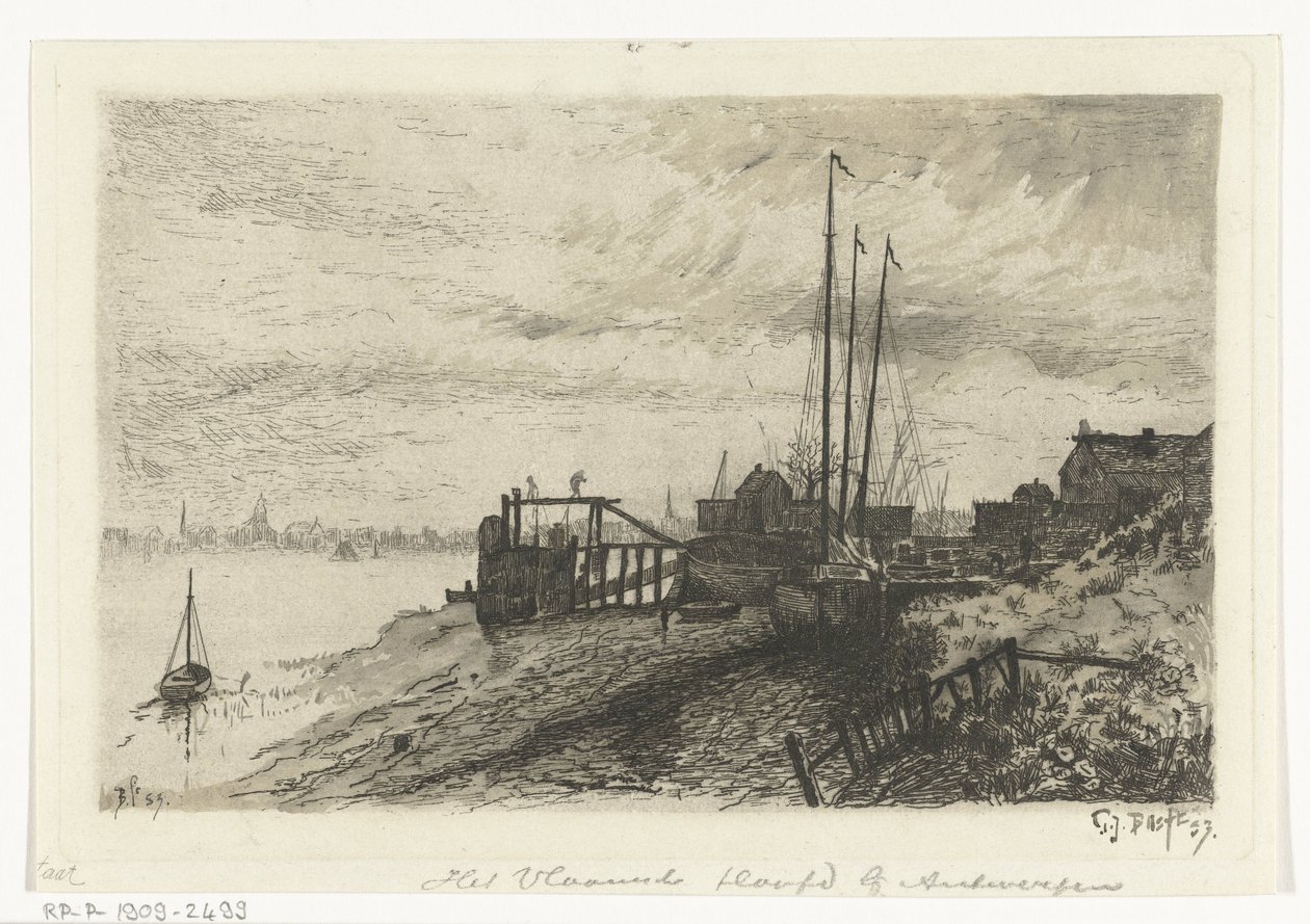 Vista do rio
The Flemish Head perto de Antuérpia (título sobre o objecto) de Gerard Jan Bos (signed by artist)