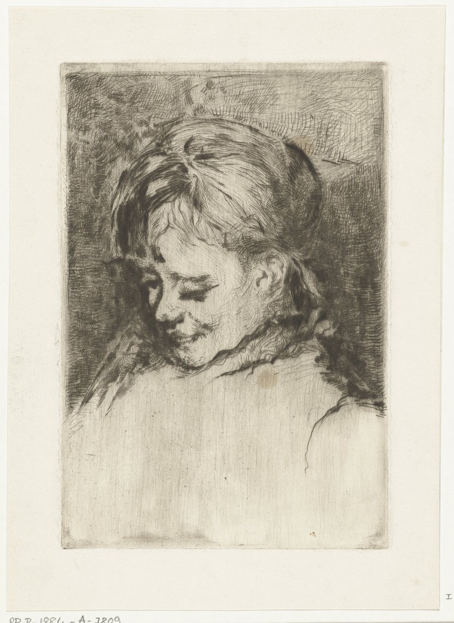 Retrato de uma rapariga, à esquerda de Gerard Jan Bos