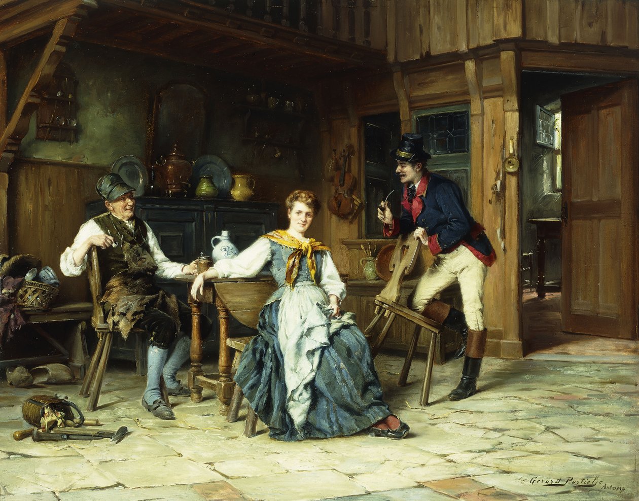 Visitantes da tarde de Gerard Portielje