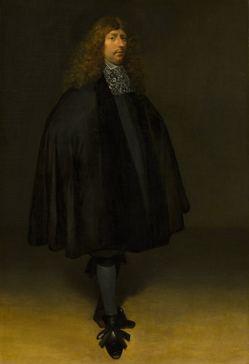 Auto-retrato, cerca de 1668. de Gerard Ter Borch the Younger