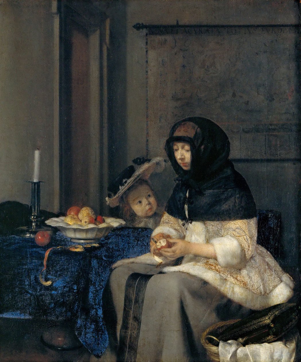 O descascador de maçã de Gerard Ter Borch the Younger