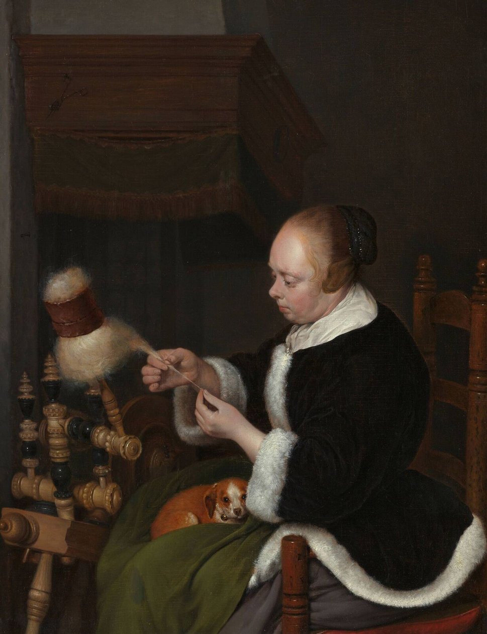 O girador, 1652 de Gerard Ter Borch the Younger