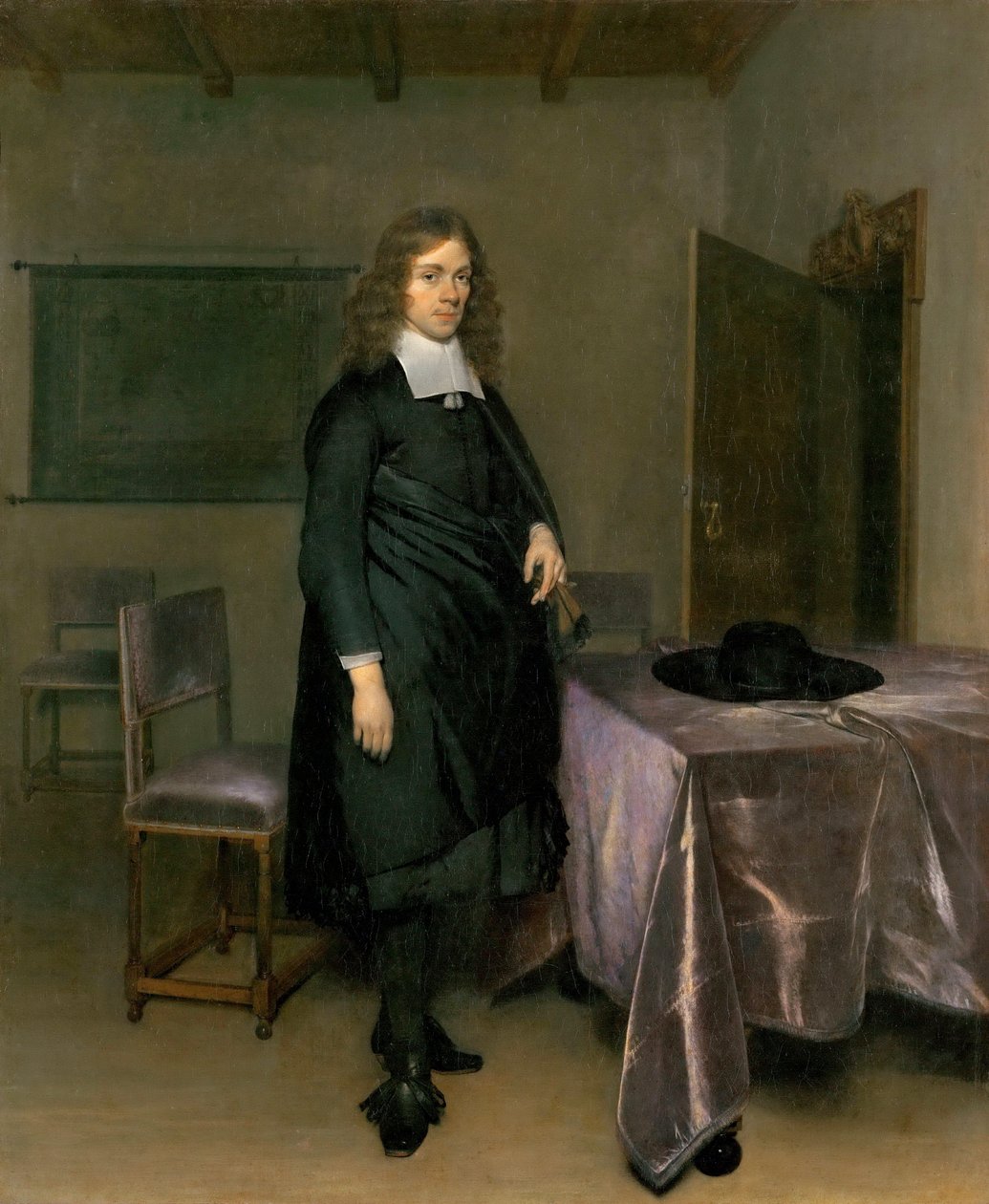Retrato de um homem par Gerard Ter Borch (Terburg), o mais novo (1617-1681), - Óleo sobre tela - Tiroler Landesmuseum Ferdinandeum, Innsbruck de Gerard Terborch