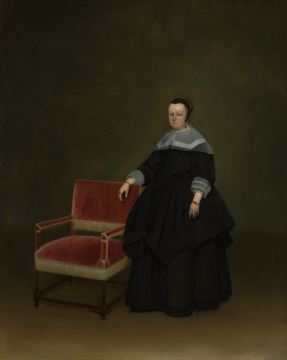 Margaretha van Haexbergen 1614-1676, ca. 1666-67. de Gerard Terborch II