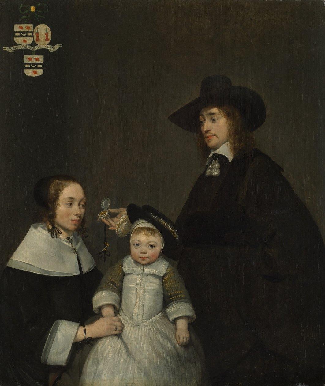 A Família Van Moerkerken, cerca de 1653-54. de Gerard Terborch II
