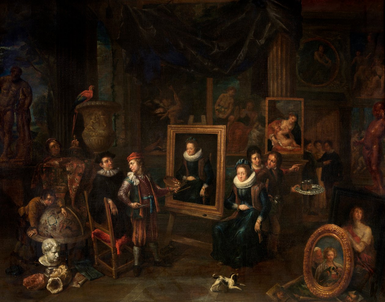 A oficina do pintor (óleo sobre tela) de Gerard Thomas