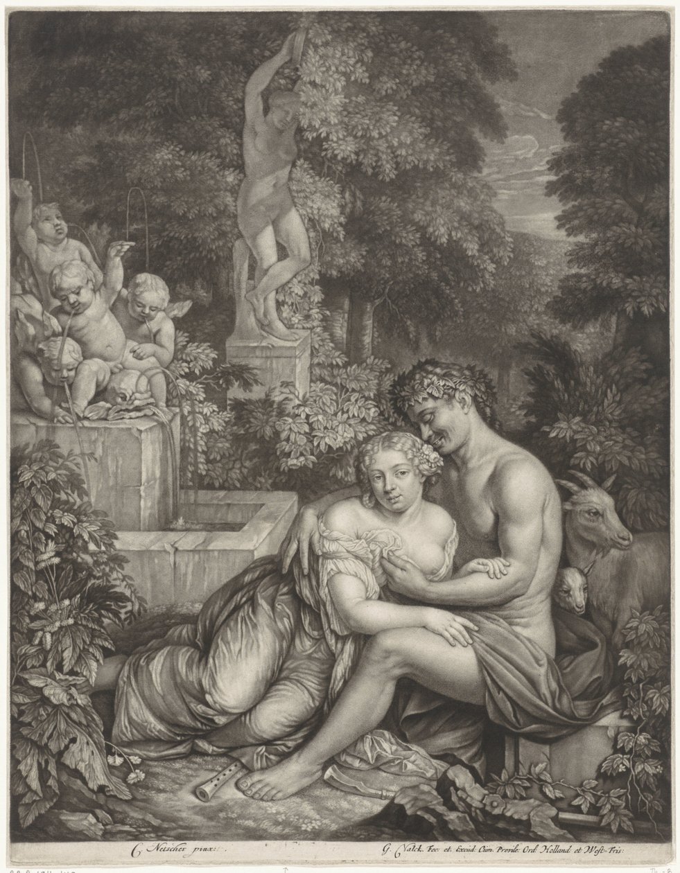 Vertumnus e Pomona de Gerard Valck