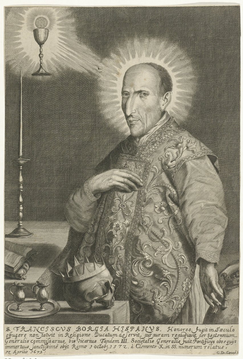 Retrato de São Francisco Bórgia de Gerard de Groos