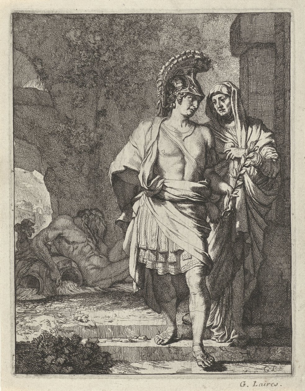 Enéas e a Sibila de Cumae de Gerard de Lairesse