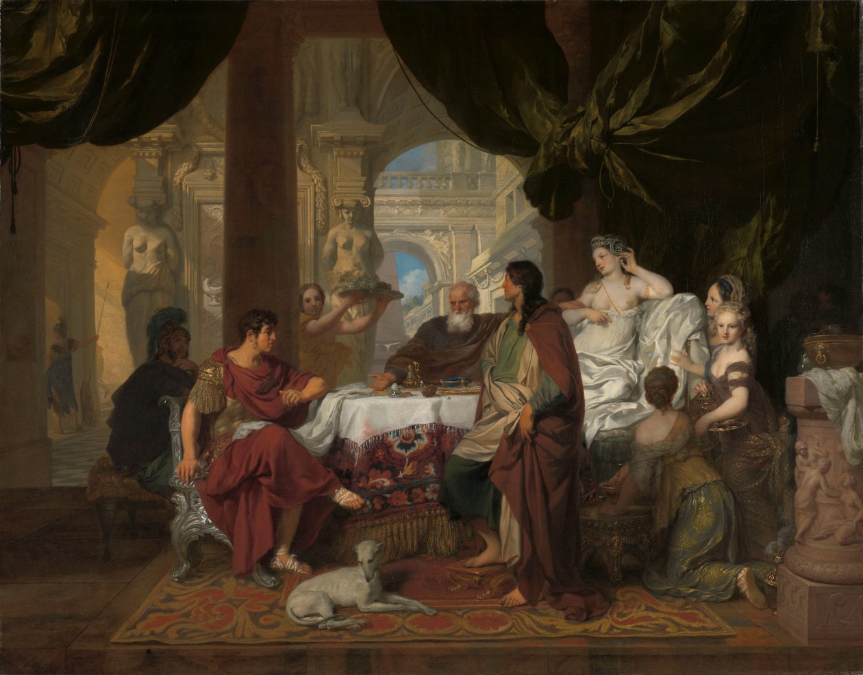 O banquete de Cleópatra Banquete de Cleópatra de Gerard de Lairesse