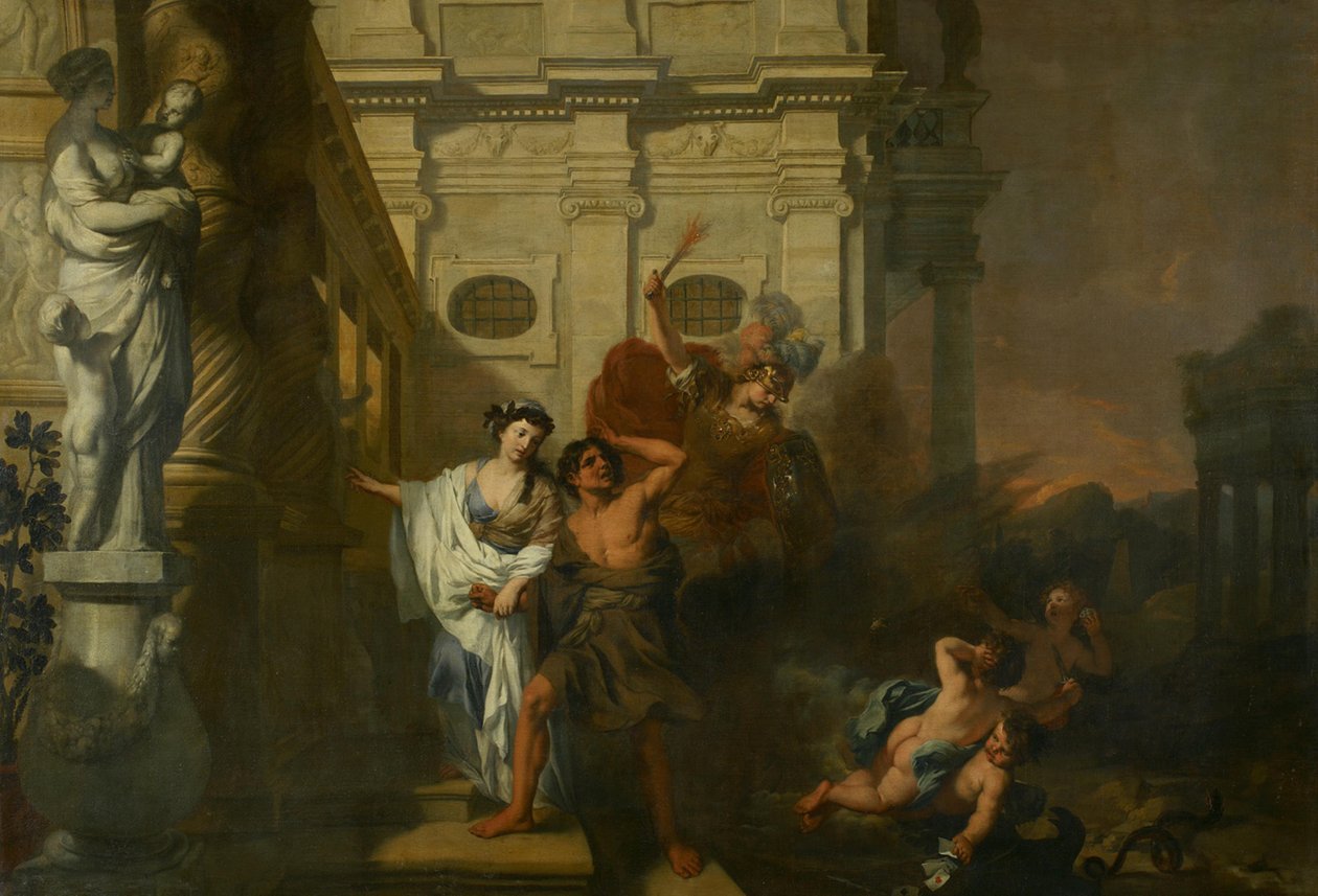 O castigo guia um necessitado de Gerard de Lairesse