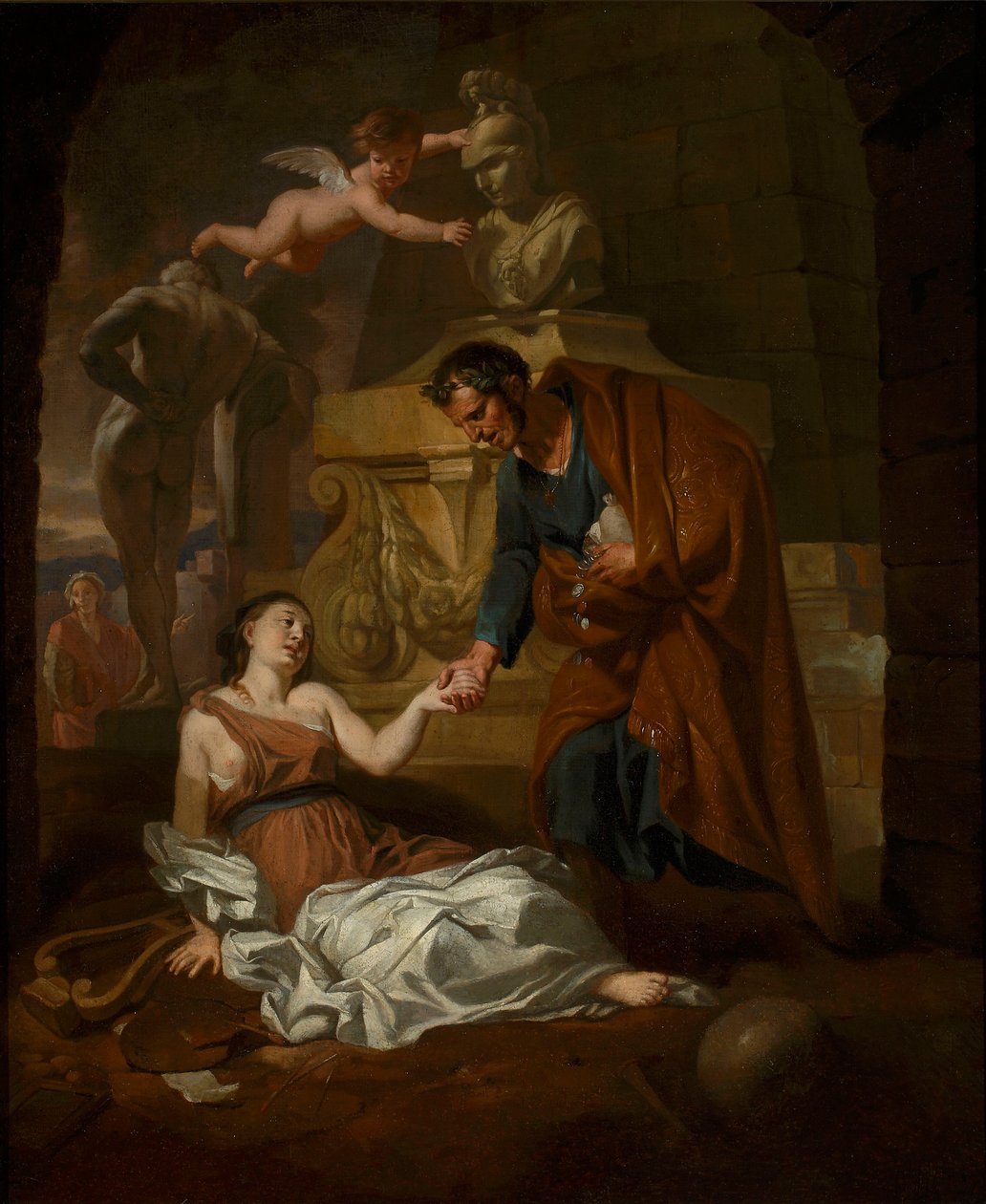 Gaius Maecenas (70 a.C. - 8 a.C.) apoia as artes plásticas em declínio de Gerard de Lairesse