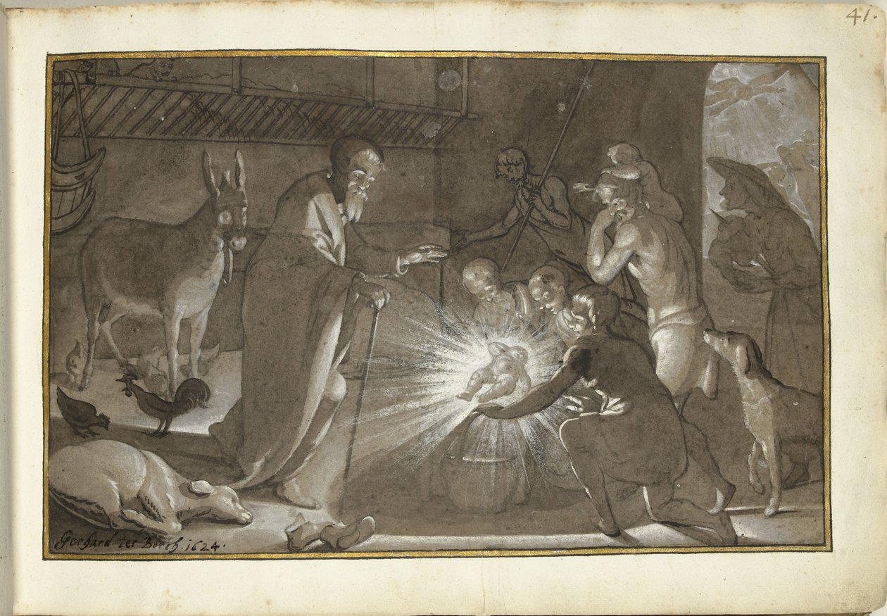 Adoração pelos pastores de Gerard ter Borch