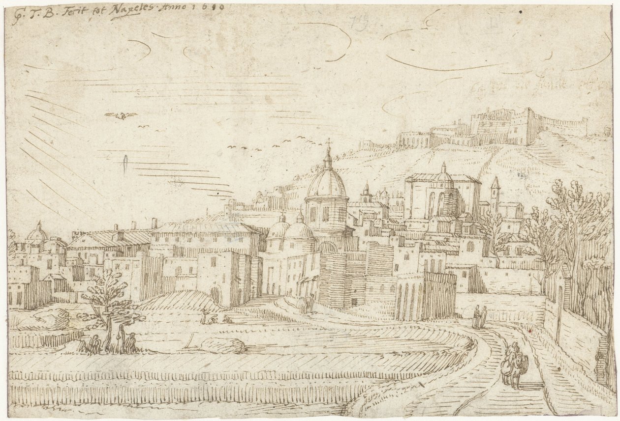 Vista de Nápoles e Vomero de Gerard ter Borch