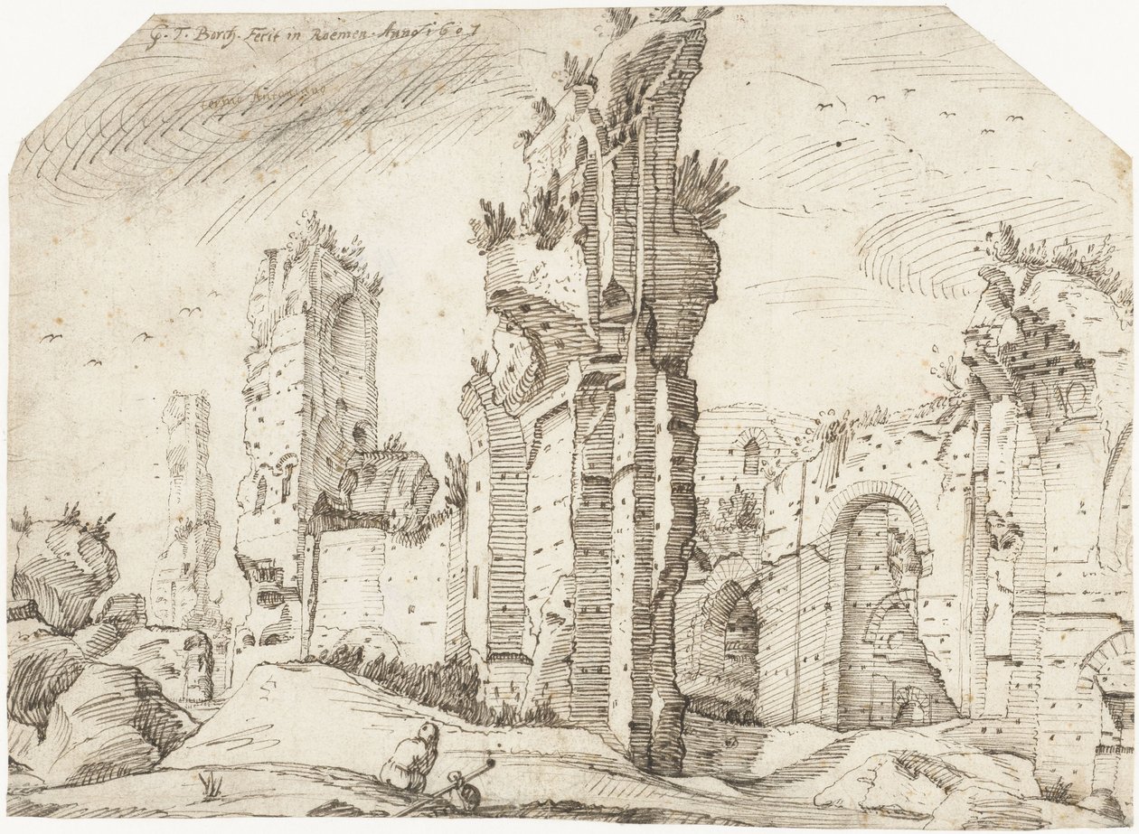 Ruínas das Termas de Caracalla de Gerard ter Borch