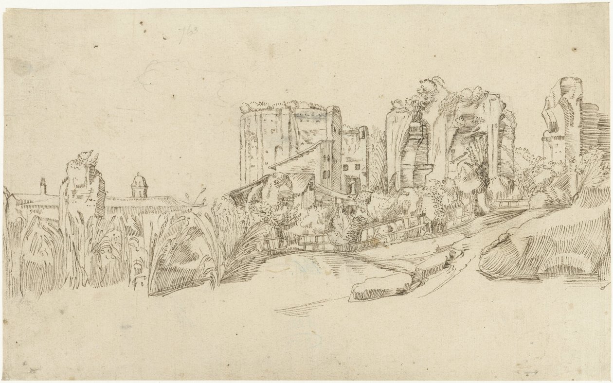 Ruínas das Termas de Trajano de Gerard ter Borch (II)
