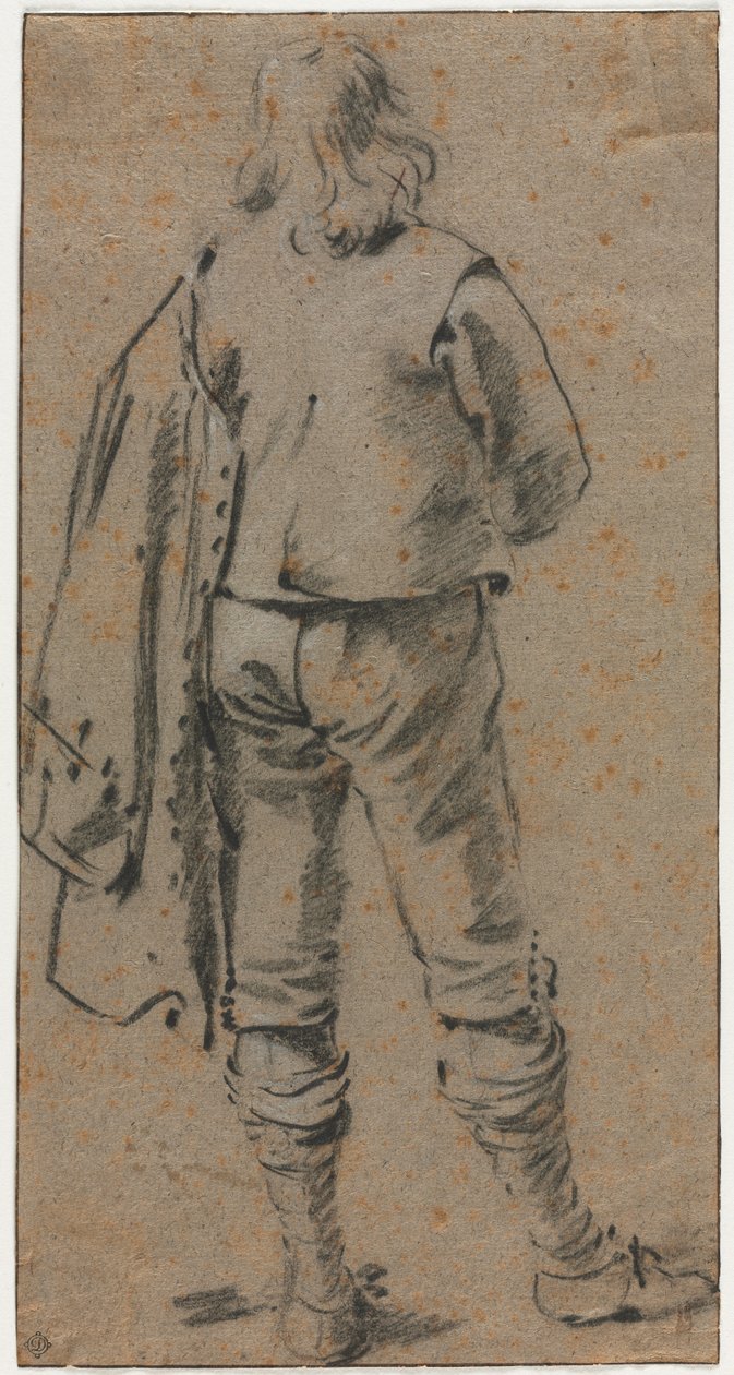 Um homem visto de trás, c. 1630 de Gerard ter Borch