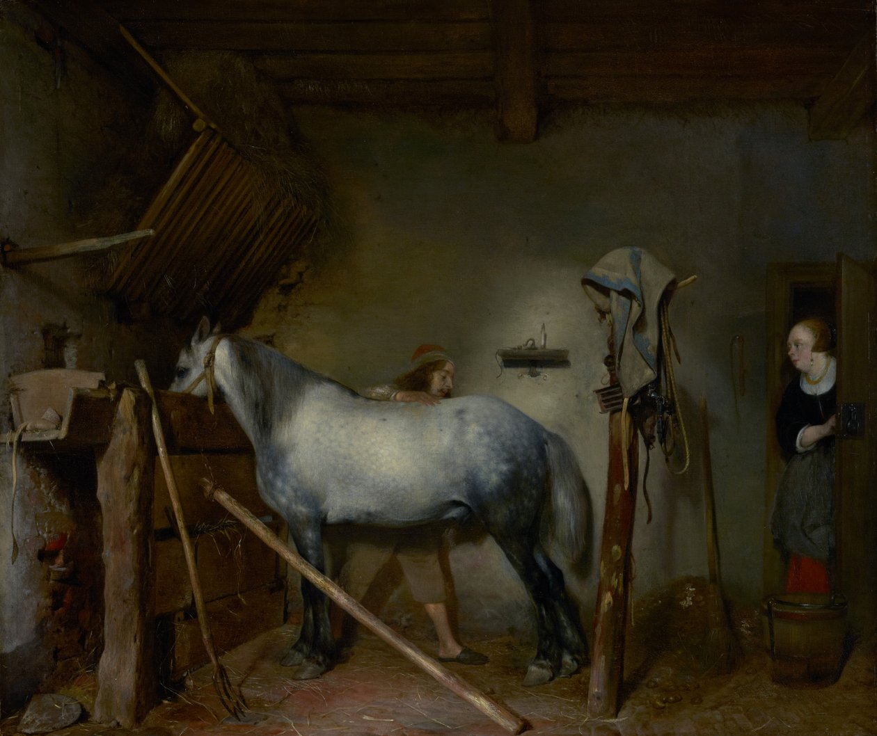 Estábulo para cavalos de Gerard ter Borch