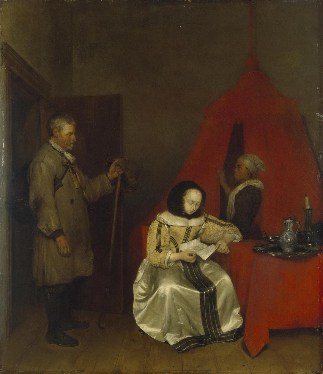 Carteiro rural de Gerard ter Borch