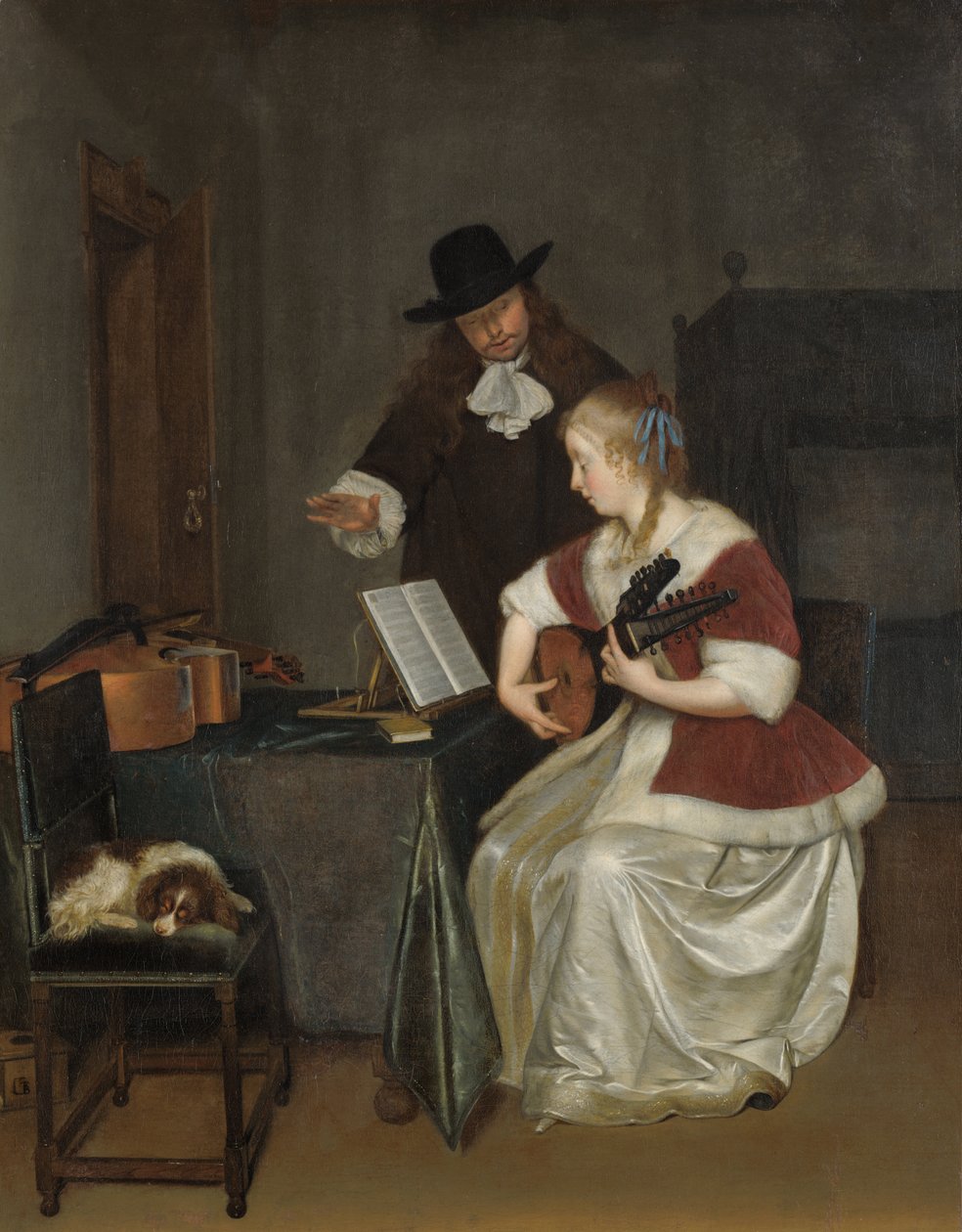 A lição de música de Gerard ter Borch