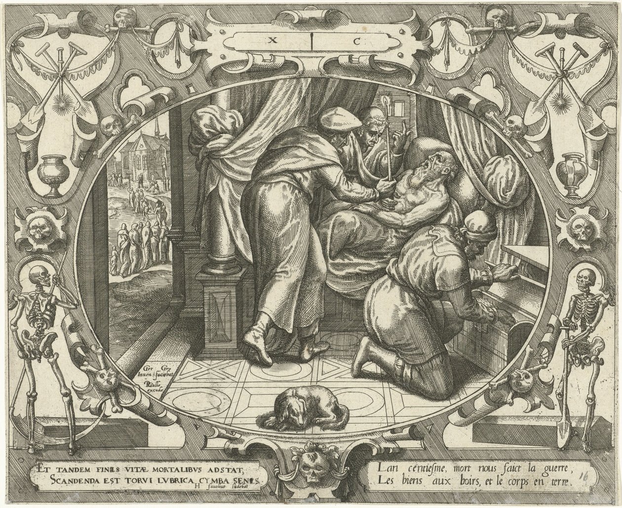 Homem com a idade de cem Ten Ages of Man (título da série) de Gerard van Groeningen
