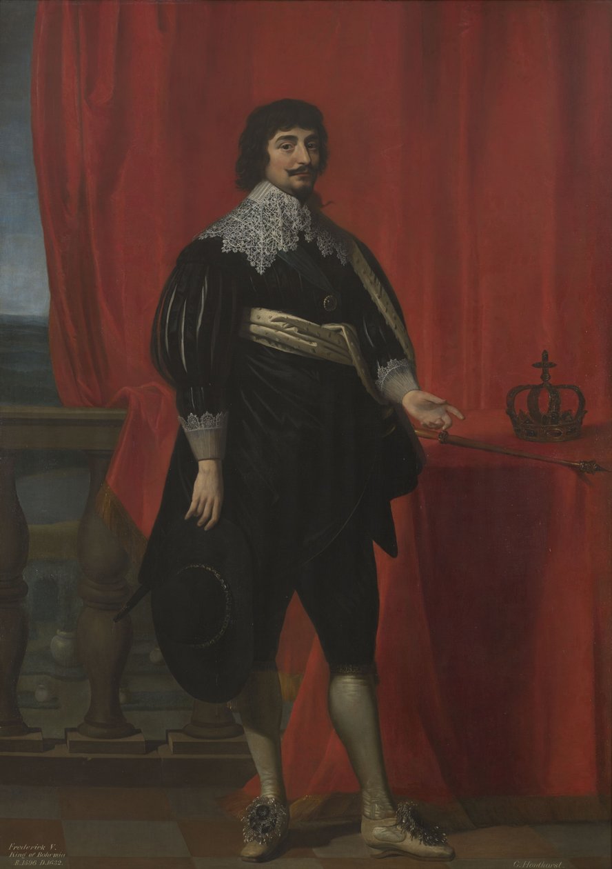 Retrato de Frederico V, rei da Boémia (1596-1632) de Gerard van Honthorst