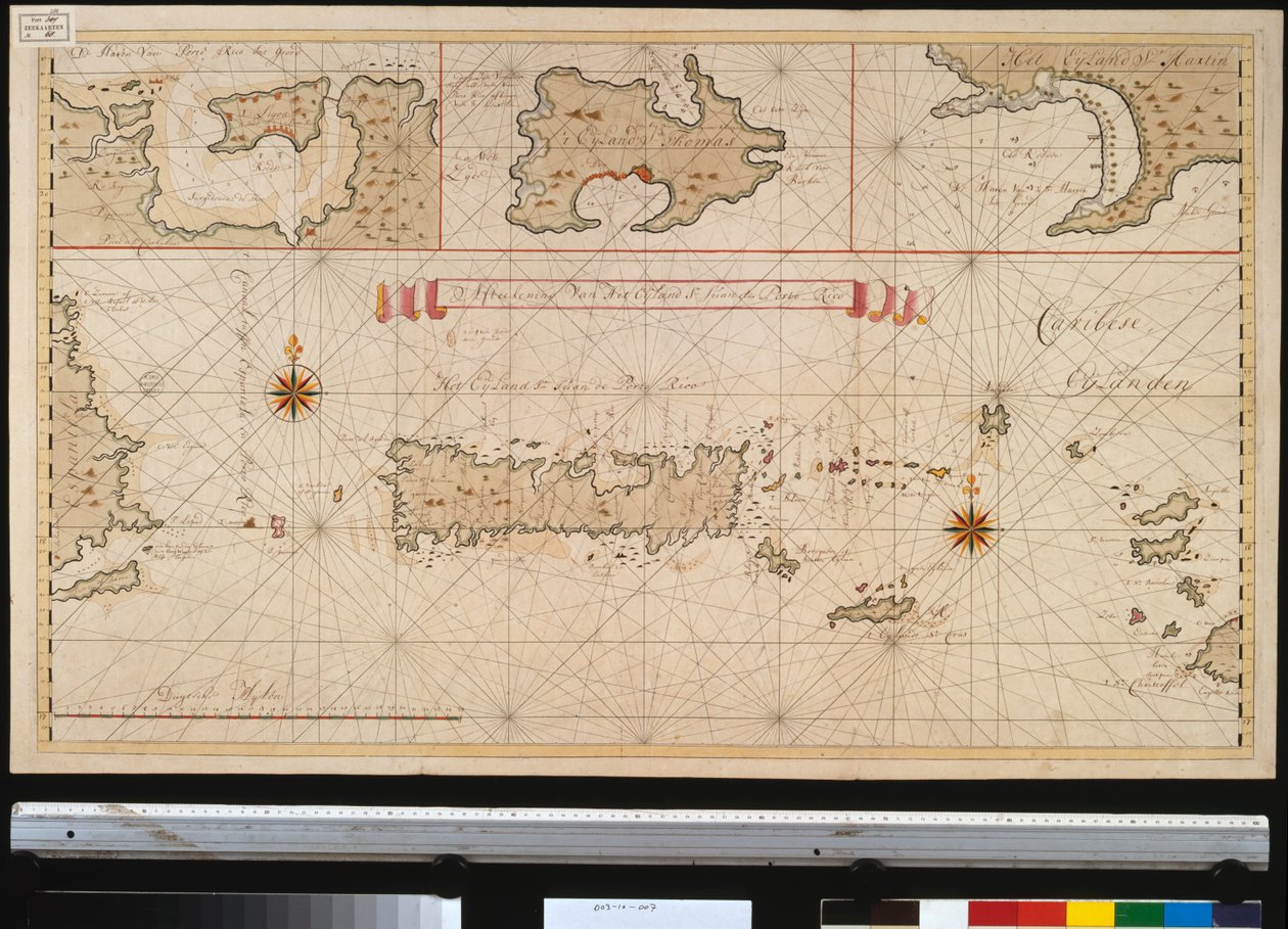 Contorno da ilha de São João de Porto Rico de Gerard van Keulen