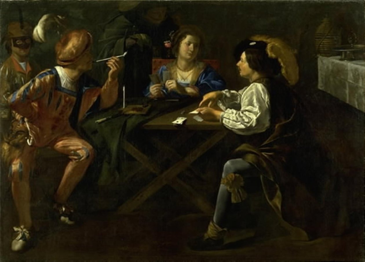 Jogadores de cartas de Gerard van Kuijl