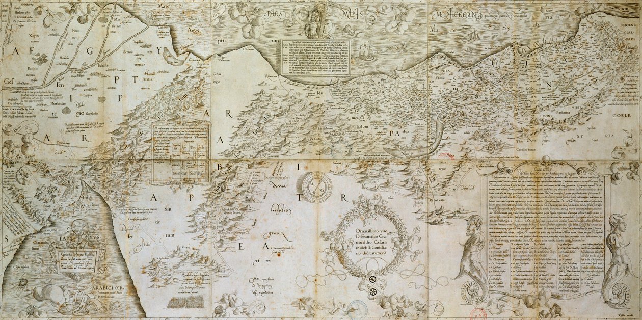 Da mesma forma descrita para cada prova para entender a Terra Santa, 1537 de Gerardus Mercator
