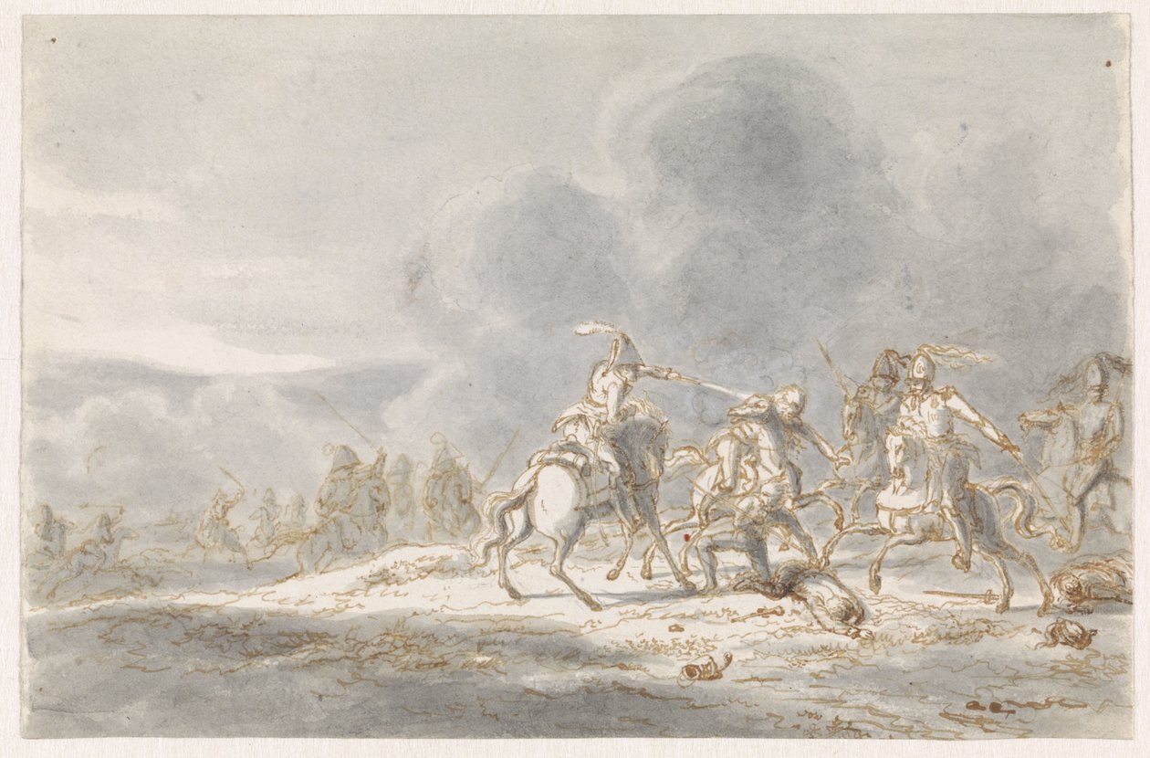 Luta de cavaleiros de Gerardus Emaus de Micault