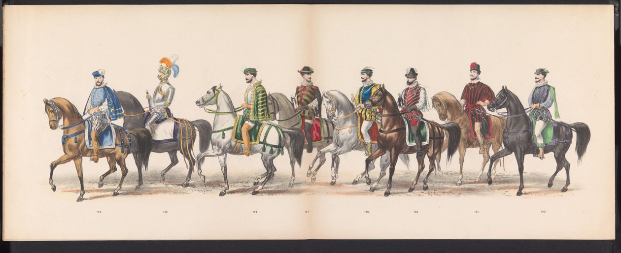 Máscara dos estudantes de Leiden, 1870 (ilustração 13) Procissão fantasiada realizada pelos membros do corpo estudantil de Leiden em 7 de junho de 1870, em comemoração aos 295 anos da Leidsche Hoogeschool, retratando uma visita a Leiden em de Gerardus Johannes Bos