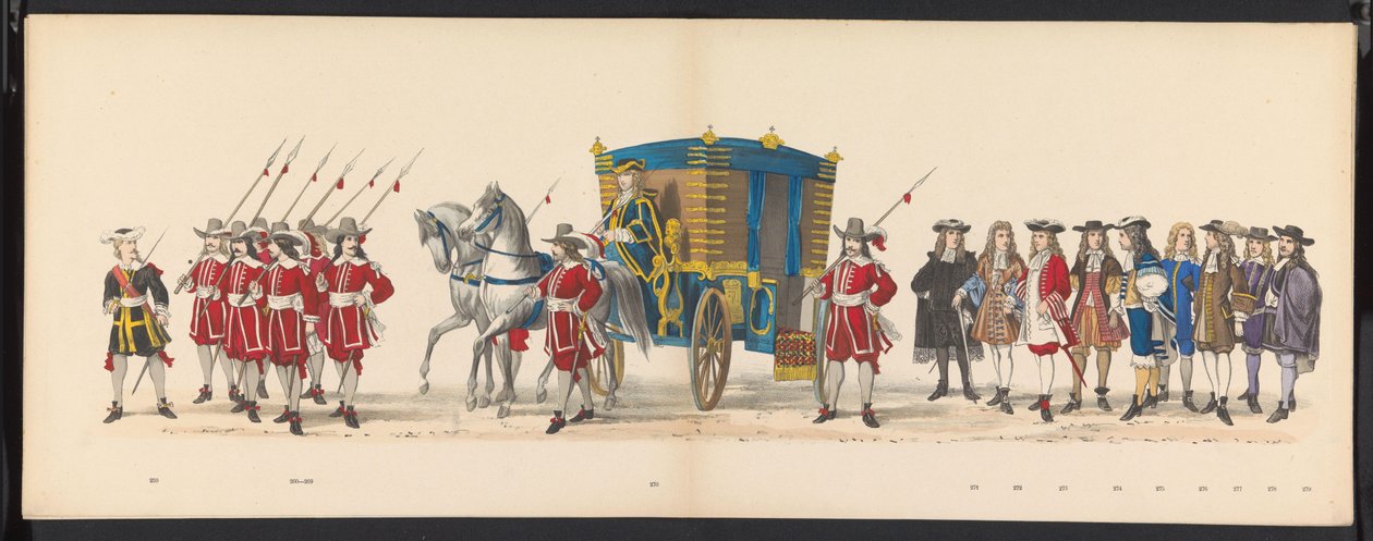 Mascarada dos estudantes de Leiden, 1875 (placa 18)
Mascarada realizada pelos membros da fraternidade estudantil de Leiden em 15 de Junho de 1875 para celebrar o 300º aniversário da Universidade de Leiden, retratando a Universidade de Leiden, mostrada no de Gerardus Johannes Bos