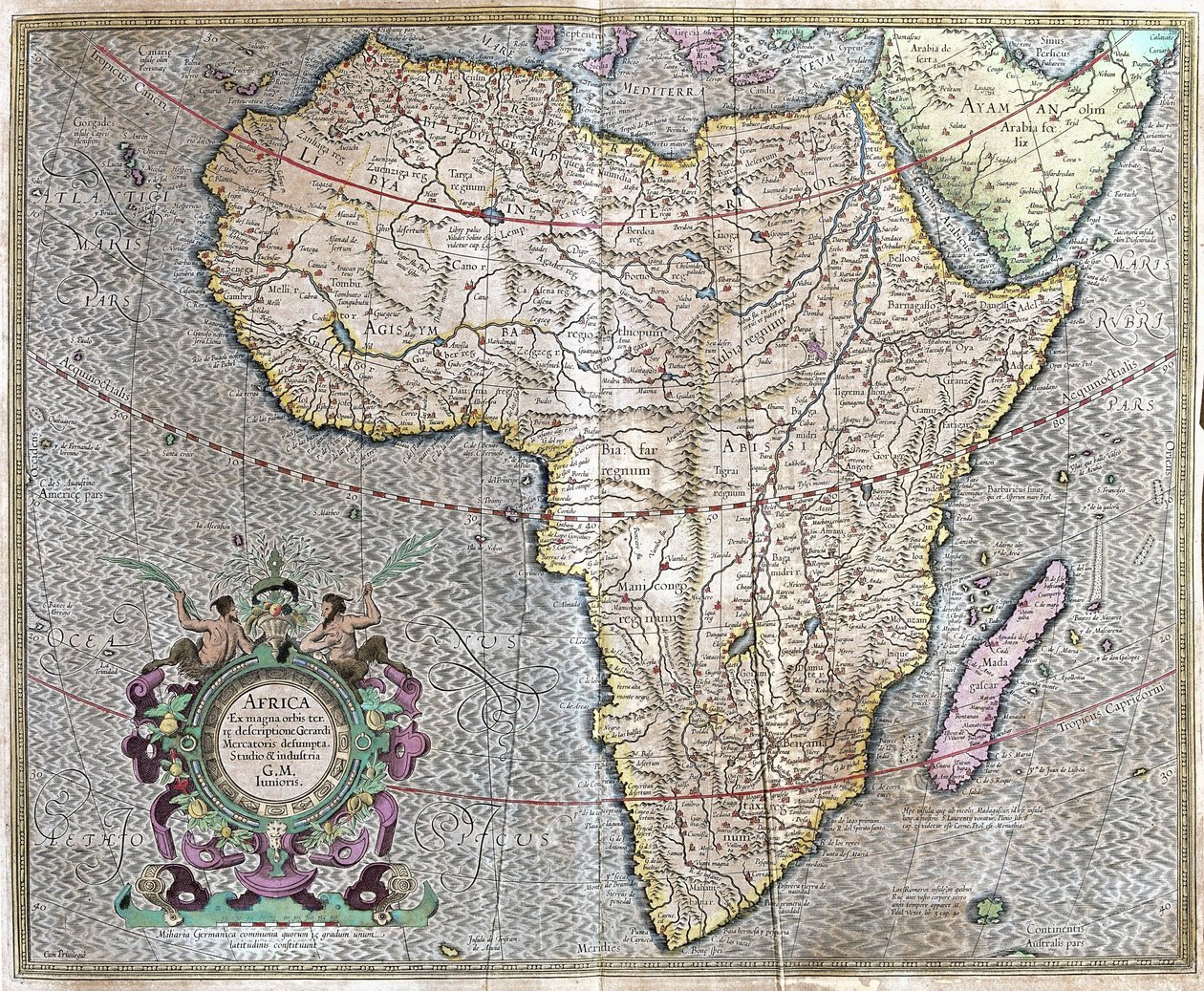 África de Gerardus Mercator