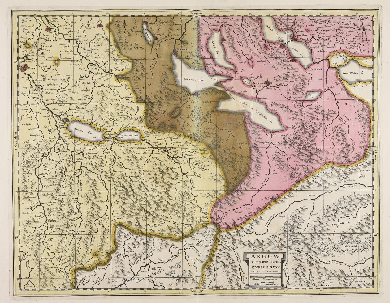 Argow cum parte merid. Zurichgow / auctore Ger. Mercatore de Gerardus Mercator
