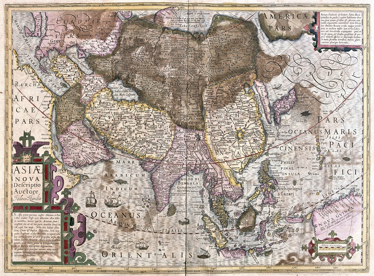 Ásia (gravura de Gerardus Mercator