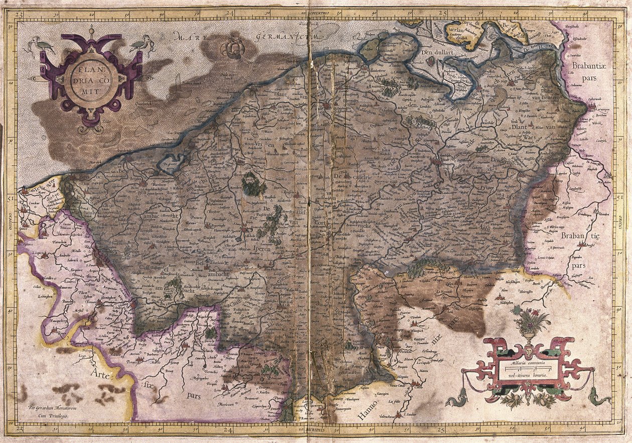 Bélgica (gravura de Gerardus Mercator