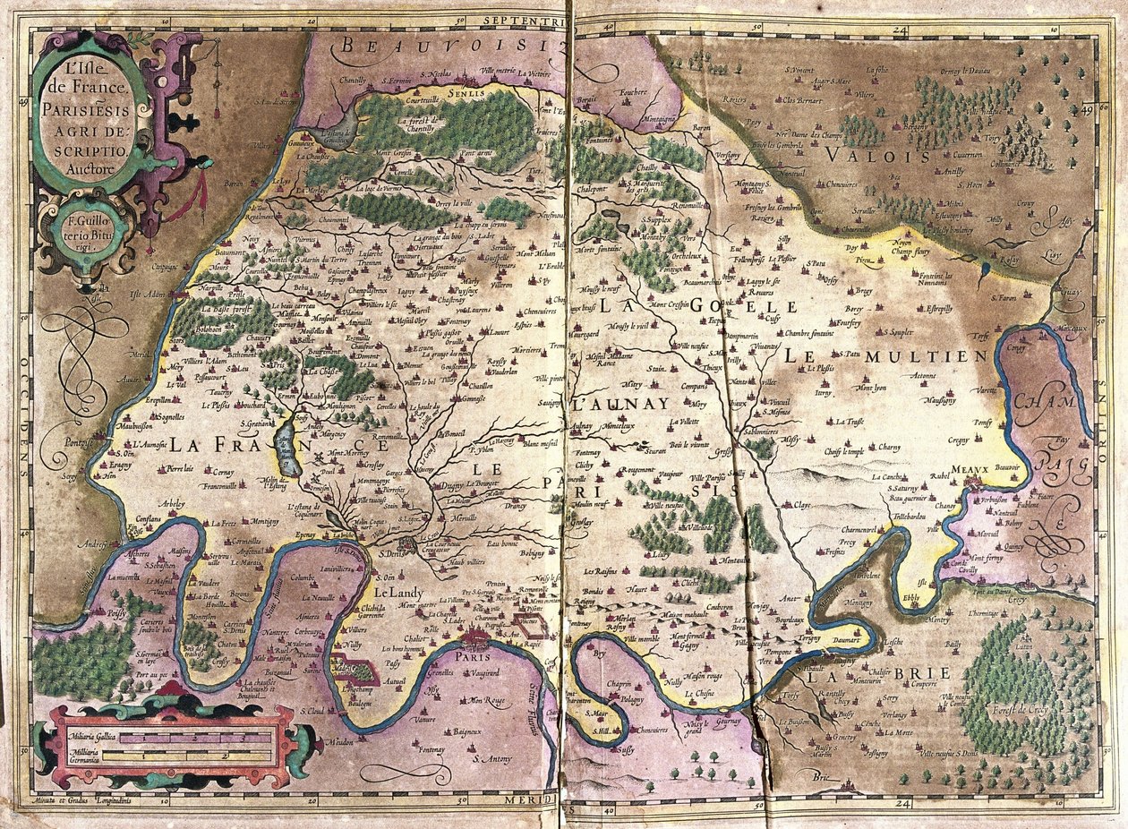 Ile de France, Norte de França de Gerardus Mercator