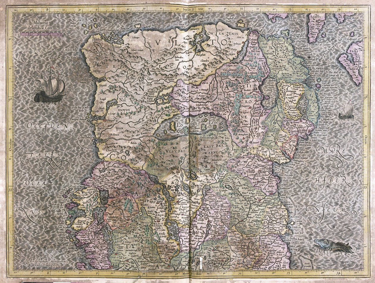 Irlanda de Gerardus Mercator